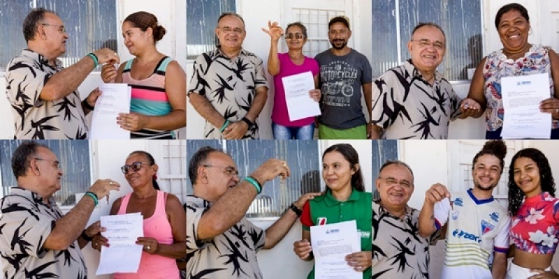 Mais seis casas são entregues pelo prefeito Irani Alexandrino em Coremas 