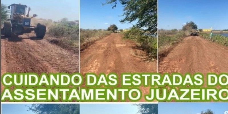 Assentamento Juazeiro recebe melhorias das estradas vicinais em Marizópolis 