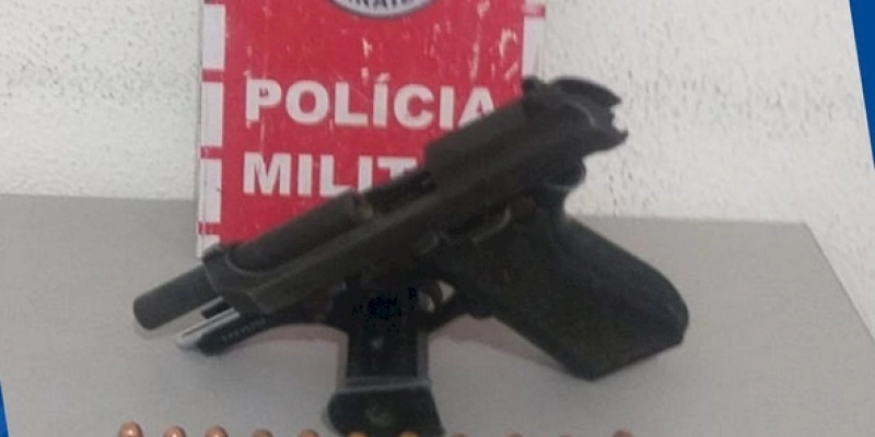 Policiais Militares apreendem pistola e munições durante abordagem no Sertão da Paraíba