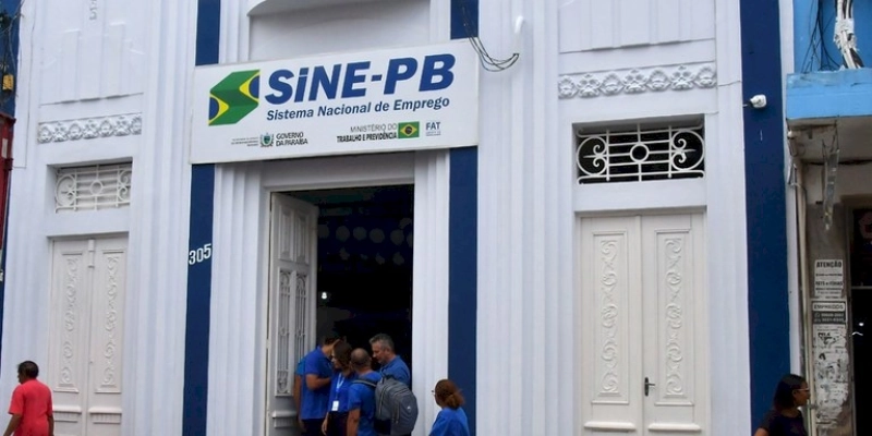 Nesta segunda-feira, SINE disponibiliza 800 vagas de empregos na Paraíba 