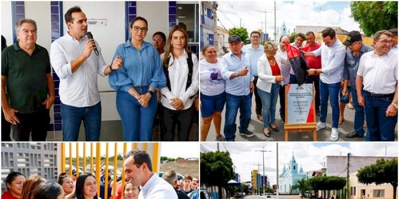 Lucas Ribeiro entrega escola, travessia urbana e visita creche em Uiraúna e Bom Jesus