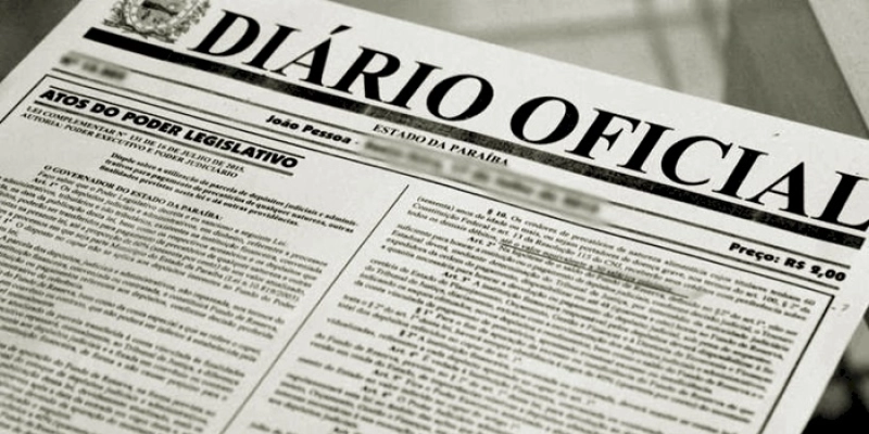 Diário Oficial do Estado publica decreto sobre parcelamento extraordinário de ICMS para empresas paraibanas