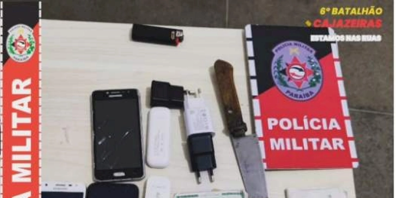 Polícia apreende material ilícito que seria arremessado para o Presídio Padrão de Cajazeiras 