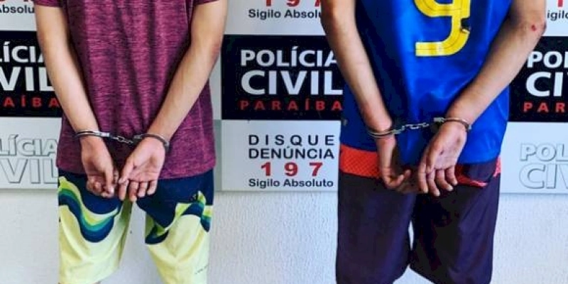 Polícia Civil prende dupla suspeita de roubo e receptação, na Paraíba