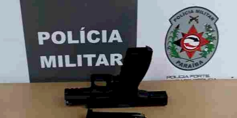 Polícia Militar efetua prisão de homem por porte ilegal de arma de fogo, na Paraíba