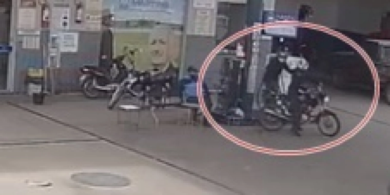 Bandidos armados praticam assalto em posto de combustível, na cidade de Pombal 