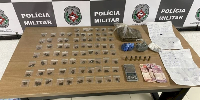 Polícia prende acusado de tráfico com tornozeleira eletrônica, e apreende adolescente com duas motos roubadas