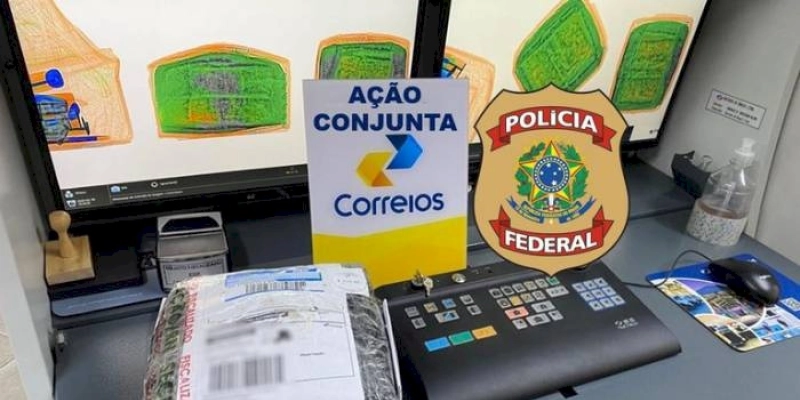 PF apreende maconha "engessada" remetida para o RN via Correios