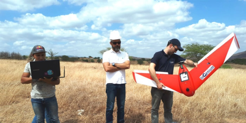 TCE-PB avança na fiscalização de obras públicas por drone e experimenta equipamento produzido na UFPB