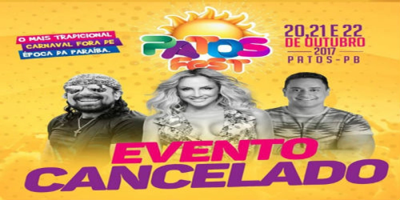 Arquivado Inquérito contra a Produção do Evento “Patos Fest 2017” mesmo considerando prejuízo ao consumidor