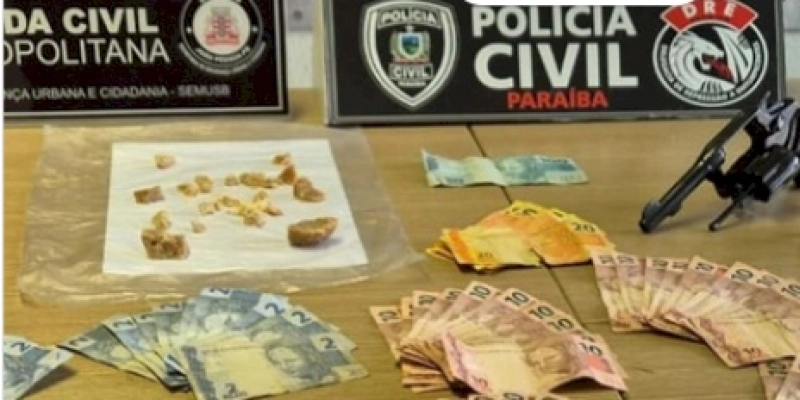 Ação conjunta da Polícia Civil e GCM prende cinco pessoas e apreende drogas, dinheiro e arma