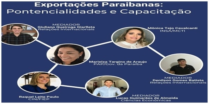 FIEP e UFPB debatem as potencialidades das exportações paraibanas durante Webinar