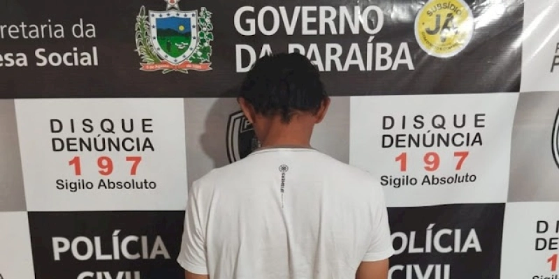  Polícia Militar da Paraíba realiza prisão de indivíduo procurado pela justiça de São Paulo, no Sertão