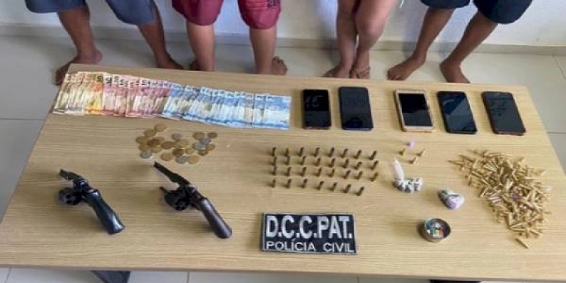 Polícia Civil prende neste sábado, várias pessoas acusadas de diversos assaltos