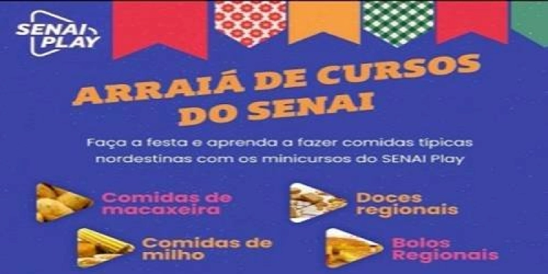 SENAI oferece gratuitamente minicursos de comidas típicas juninas