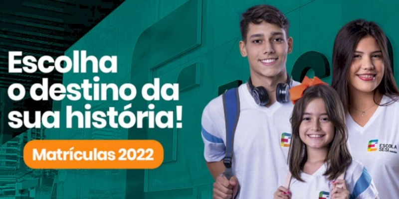 Escola SESI da Paraíba está com matrículas abertas para turmas dos ensinos fundamental II e médio para o ano letivo de 2022