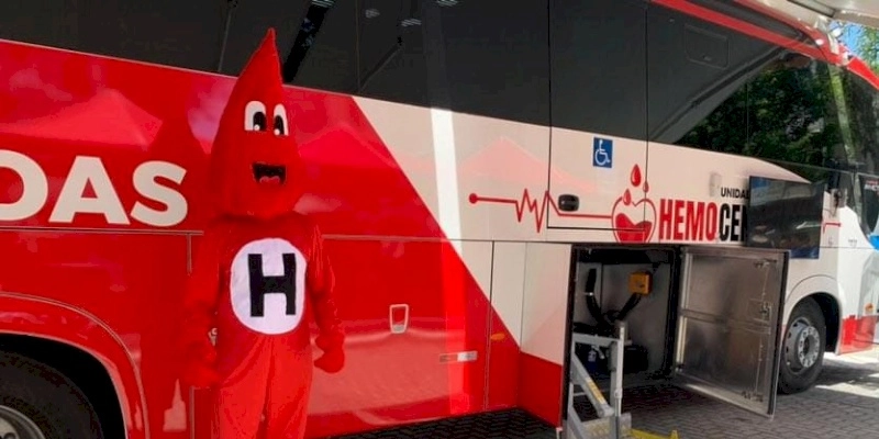 Hemocentro inaugura nova unidade móvel com coleta externa de sangue em evento de comemoração ao Dia do Servidor Público