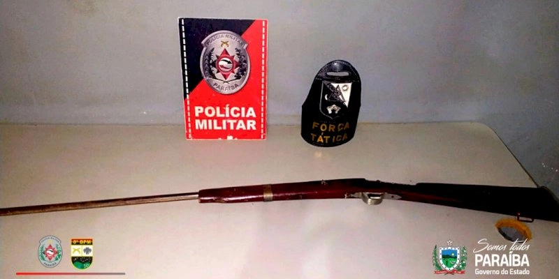 Polícia Militar apreende mais uma arma de fogo na Paraíba