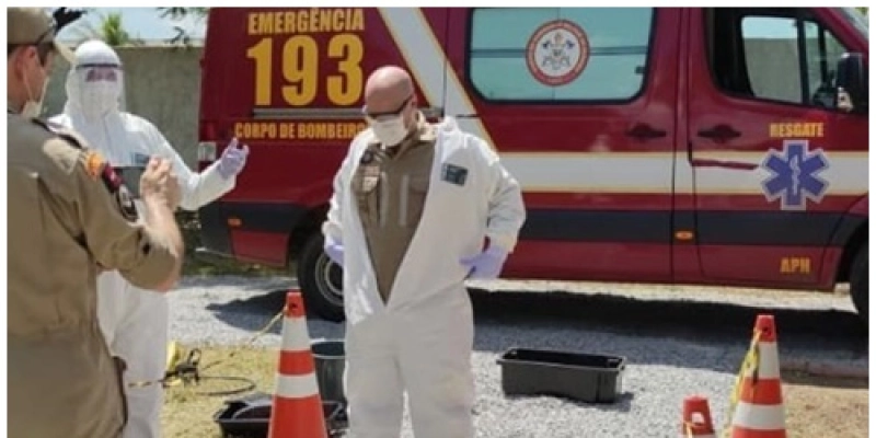 Corpo de Bombeiros realiza treinamento para combate ao Covid-19 em Sousa
