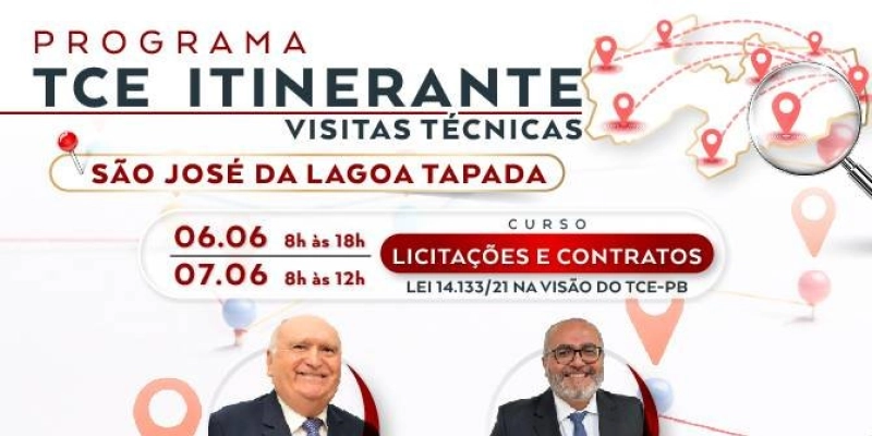 Programa TCE Itinerante promove curso sobre Licitações e Contratos em São José da Lagoa Tapada