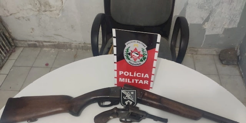 Polícia apreende duas armas de fogo durante ocorrência em Motel, na cidade de Sousa 