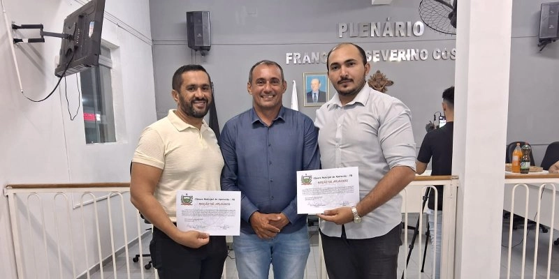Professores da ECIT Dr. José Gadelha são homenageados na Câmara de Vereadores de Aparecida