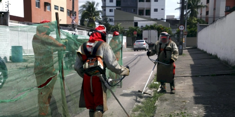 Serviços de zeladoria atendem 12 bairros de João Pessoa nesta segunda-feira