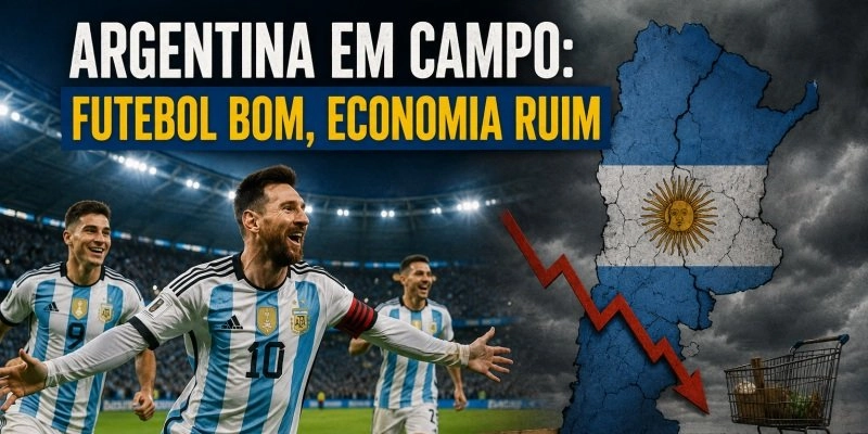 Argentina em campo: futebol bom, economia ruim.     por: Alexandre Lyra*