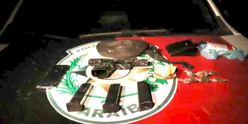 Polícia Militar prende suspeito por porte ilegal de arma de fogo e tráfico de entorpecentes