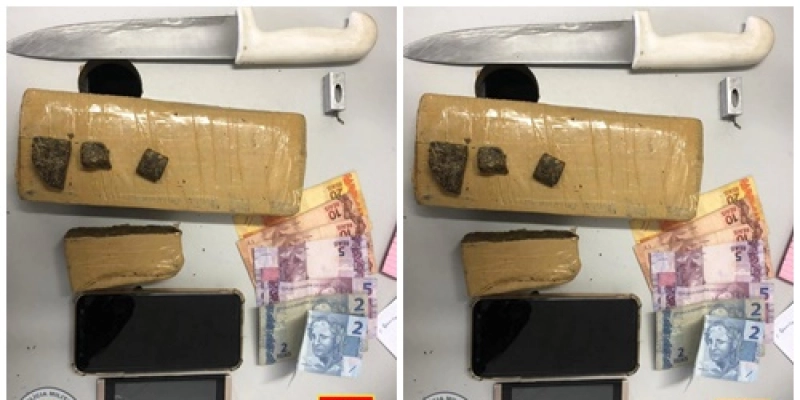 Polícia apreende aproximadamente 2 kg de uma substância semelhante à maconha