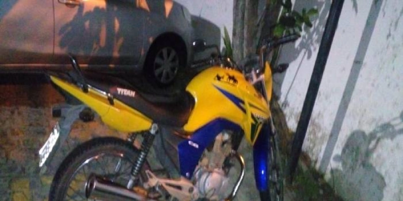 Moto adulterada é apreendida pela Polícia Militar nessa sexta-feira