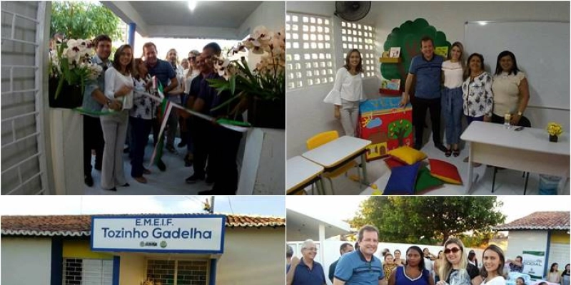 Prefeitura de Sousa inaugura ampla reforma da escola Municipal e entregou enxovais às mulheres grávidas
