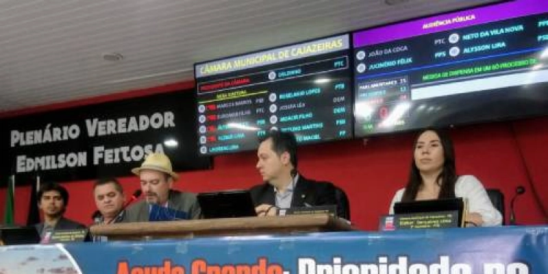 Júnior Araújo afirma que audiência pública foi importante para resolver o problema do Açude Grande de Cajazeiras 