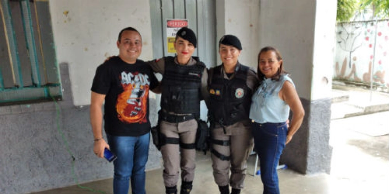 Policiais Femininas do 14º BPM ministram palestra em escola do distrito de São Gonçalo