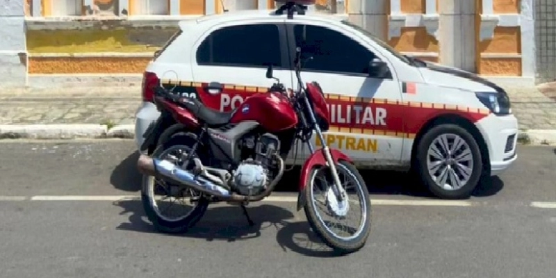 Mais uma motocicleta roubada é recuperada em ação da Polícia Militar, na Paraíba