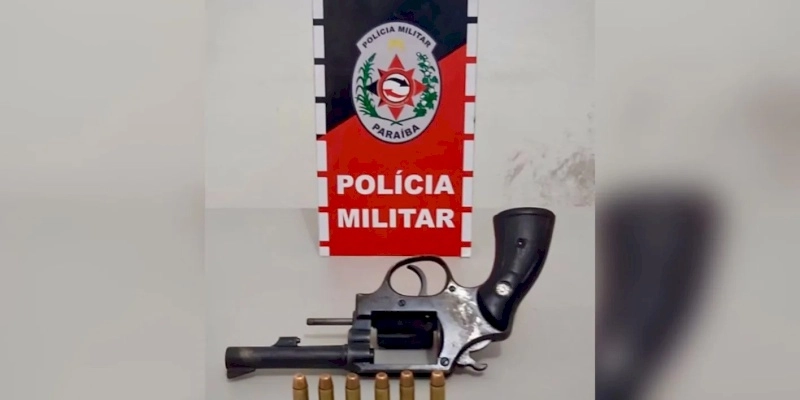 Condutor de veículo é flagrado portando revólver e munições, em trecho da PB 228