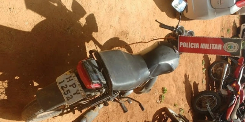 Polícia Militar apreende moto com chassi adulterado em Cidade do Sertão