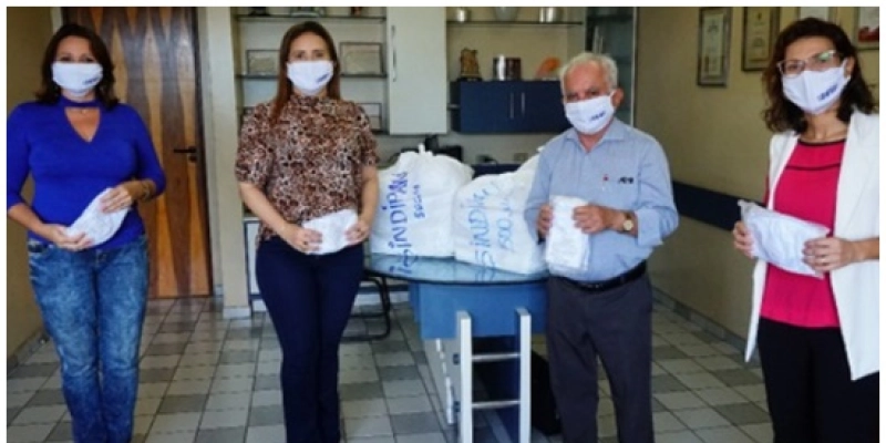 Sesi entrega máscaras e álcool gel em João Pessoa no combate e prevenção a Covid-19 na Paraíba