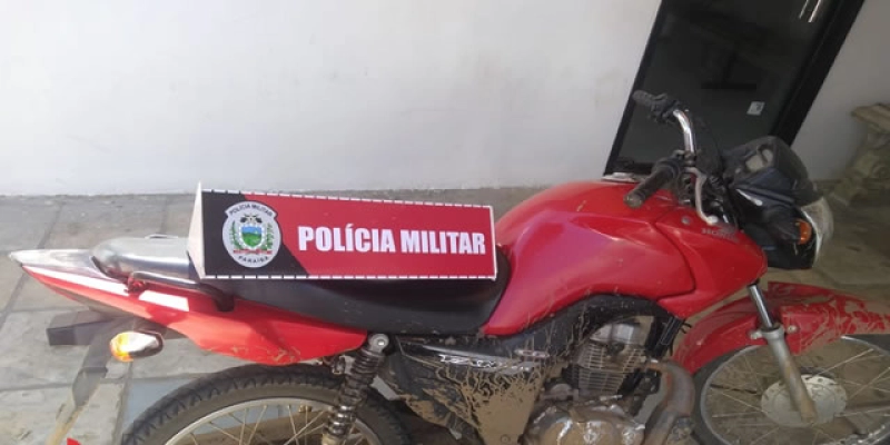 Moto tomada por assalto na noite anterior é encontrada abandonada nesta segunda em Bom Jesus 