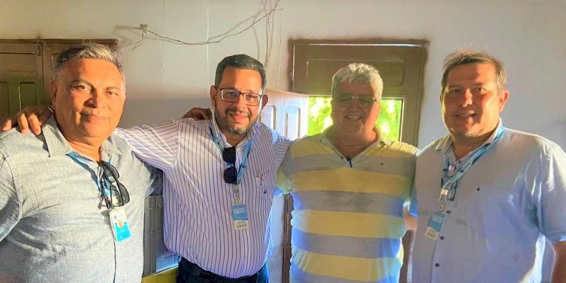 Prefeito Célio da Usina recepciona Presidente da CAGEPA, e anuncia abastecimento de água na Comunidade de Campo Alegre em Vieirópolis 