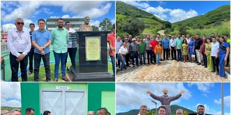 Ao lado do prefeito Itamar, Wilson Santiago inaugura obras e anuncia R$ 2 milhões para infraestrutura do município