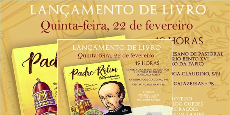Energisa e Patmos lançam o livro Padre Rolim em quadrinhos