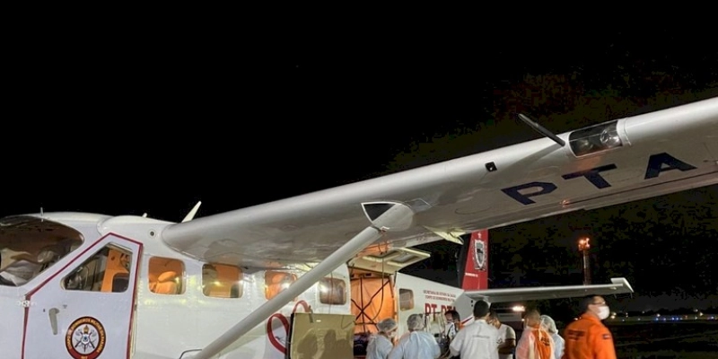 Bebê retorna à Paraíba para tratamento no Hospital Metropolitano em primeira missão fora do estado da aeronave do Coração Paraibano