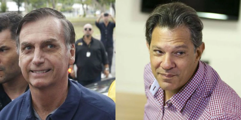 Jair Bolsonaro e Fernando Haddad fazem campanha no Rio
