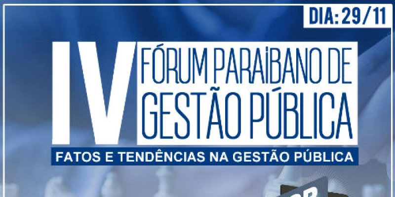 IV Fórum de Gestão Pública tem inscrições gratuitas pelo CRA-PB