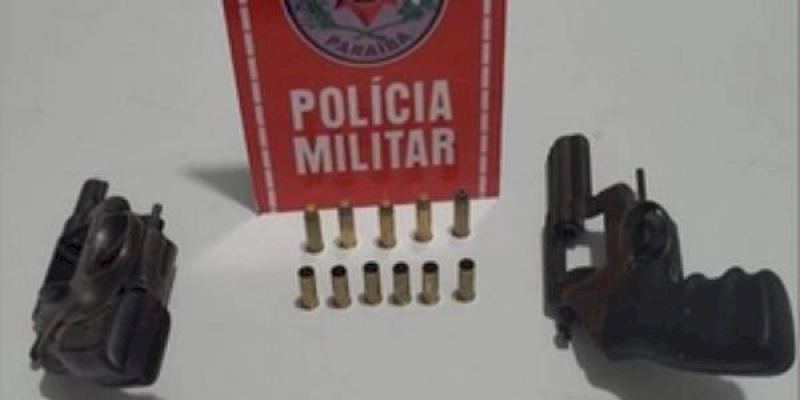 Policiais apreendem armas de fogo e moto roubada, após confronto com suspeitos em São Bento; dois foram alvejados