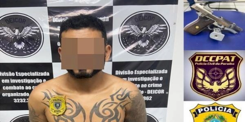 Um dos líderes da maior organização criminosa da Paraíba é localizado e preso no RN, em ação conjunta