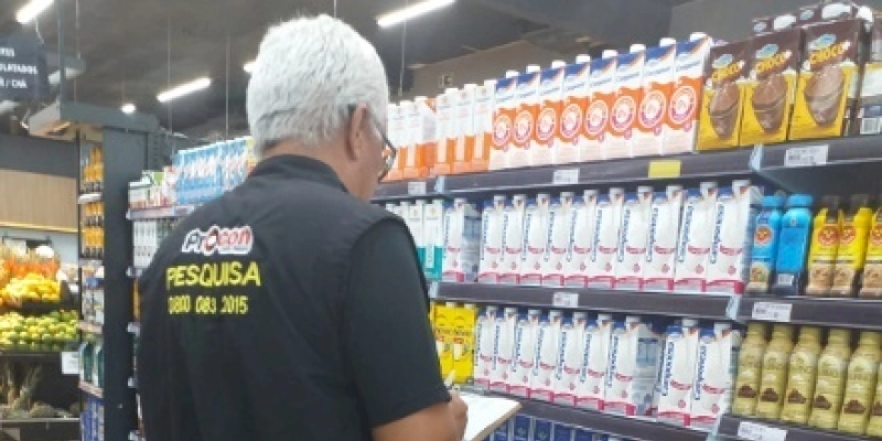 Pesquisa do Procon-JP para alimentos da cesta básica registra diferença de R$ 11,50 no preço do leite em pó