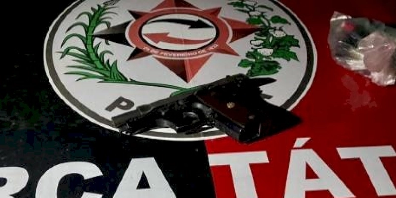 Policiais Militares prendem homem com pistola no município de São Bento