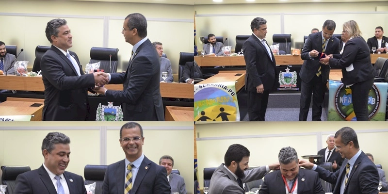 Presidente da Conafer, Carlos Lopes recebe Medalha Epitácio Pessoa na ALPB, comenda do deputado Jutay Menezes; Fotos e Vídeos 